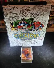 1998 Marvel Creators Collection Trading Cards - Complete Set/Checklist/Binder