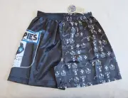 Collingwood Magpies AFL FC2047 S22 Mens Retro Logo Printed Satin Boxer Shorts