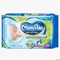 在飛比找蝦皮購物優惠-Mamypoko WIPES 防腐劑綠茶無香精 48S