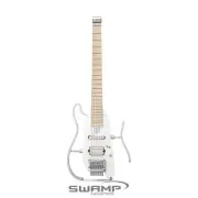 Donner HUSH-X Electric Guitar for Travel and Silent Practice - White