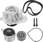VANJING Engine Timing Belt Kit with Water Pump Compatible with Chevy Aveo Aveo5 Cruze Sonic, Saturn Astra, Pontiac G3 Suzuki Swift 1.6L 1.8L 2009-2018 Replacement for TCKWP338 25195119 24422964