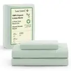 LANE LINEN 100% Organic Cotton Twin Bed Sheet Set, 3 Pc Twin Size Bed Sheets,...