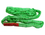 Green Endless Round Sling x 20 FT Rim Sling Recovery Crane Strap USA Made Poly