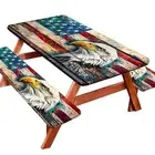 Picnic Table Cover with Bench Covers Camping Essentials Waterproof Windproof