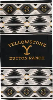 Northwest Yellowstone Beach Towel,Cotton, 30" x 60", Aztec Stripe