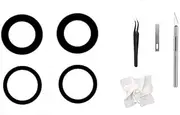 2 Set/4 pcs- Back Rear Camera Lens Glass Replacement for iPhone 11， Rear Lens Glass Replacement kit with pre-Installed Adhesive and Reparing Tool kit