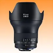 Carl Zeiss Milvus 21mm f/2.8 ZF.2 Lens for Nikon - Brand New
