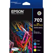 Epson 702 4 Colour Ink Cartridge Value Pack