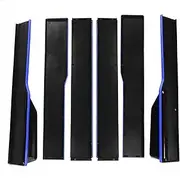 2.2m Car Side Skirt Cars Extensions Universal Lip Splitters Lip Compatible for Audi A3 A4 A5 A6 A7 A7 A8 Q3 Q5 Q7 RS5 RS6 RS7 S3 S4 TT(Blue)