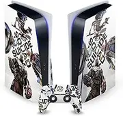 Head Case Designs Officially Licensed Suicide Squad: Kill The Justice League Poster Key Art Vinyl Faceplate Gaming Skin Decal Compatible With Sony PlayStation 5 PS5 Disc Console & DualSense Controller