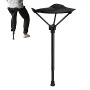 1Pcs Folding Walking Stick Seat Canes Portable Adjustable Telescopic Stool Chair