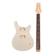 1set Guitar Kit Mahogany Body Maple Guitar Neck Rosewood Fretboard Unfinished
