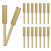 16-Pack 7/32 Inch Titanium Plated Diamond Chainsaw Sharpener [3mm Gold]