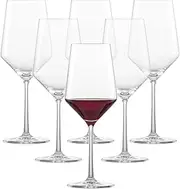 Schott Zwiesel Tritan Crystal Glass Pure Stemware Collection Cabernet Red Wine Glass, 18.2-Ounce, Set of 6