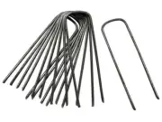 Ground & Landscape 6" Long Steel Staples-50 pk -garden-lawn-metal-nets-fabric
