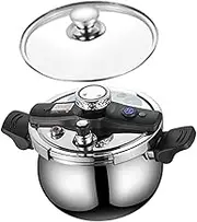Leefasy Pressure Cooker Pot Canning Cooker Home Stew Soup Pan Easily Open Close 7L Pressure Canner for Stovetop Camping Family Home, Without Steamer