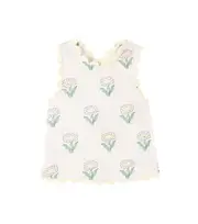 [Stella McCartney Kids] Stella McCartney Kids Floral cotton top Y 3 white