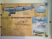 PLAISTOW PICTORIAL #C38 FACTSHEET #4 MESSERSCHMITT Bf 109 POSTER 25"X35"