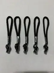 Black Nike Elite Zipper Pull replacements (Set of 5) - Paracord Dredz