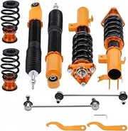 Adjustable Coilovers 24-Step Damper Kit Compatible for Civic 2012-2015 Shock Absorber Coil Spring Suspension