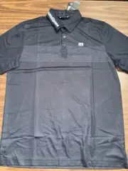 NWT Travis Mathew PGA TOUR player issued shirt polo LG black RARE travismathew