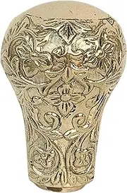 SouvNear Walking Stick Handle ? Handmade Walking Stick Canes Metal Handles Knob Shape in Golden Finish - Decorative Classic Vintage Style Wooden Cane Accessories