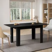 Oikiture 160cm Extendable Dining Table Kitchen Restaurant Cafe Table 4 Colour