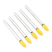 5pc 4mm Fine Cone Stone For Dremel Rotary Grinding Die Grinder Drill Bit