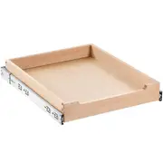 Wooden Soft Close Pull Out Cabinet Organizer for Kitchen Storage, 17"x21"