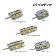 New Technic Parts V6 V2 V4 Cylinder Piston Block Bricks Model DIY Toy for le*go