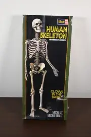 1977 Revell H-903 Human Skeleton (Glows In The Dark) Model Kit - Sealed