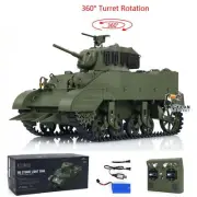 1/16 Scale RTR RC Tank US M5A1 Stuart VI Light Tank High Speed 360° Rotate