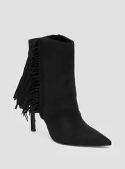 GUESS Black Sidone Suede Boots Size: 10