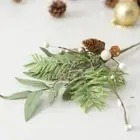 White Berry Eucalyptus Spray Christmas Glitter Leaves Christmas/Party Decors