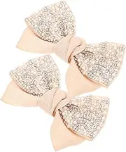 [LIFKOME] 1 Pair Rhinestones Bowknot Shoe Charms Durable Sparkly Shoe Decorations for Wedding Handbags and Accessories Stylish DIY Embellishments for Women for All Types