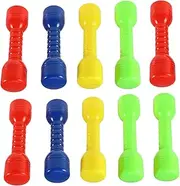 GRIRIW 10pcs Ergonomic Abs Dumbbells for Exercise Hand Weights for Kindergarten Fitness for Arm Coordination and Strength Training Random Color