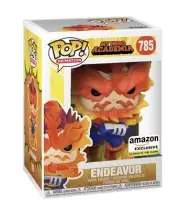 Funko Pop! Endeavor GITD My Hero Academia Amazon Exclusive + Protector