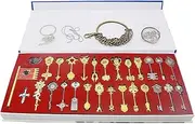 Xcoser Cosplay Costume Key Ring Lucy Necklace Anime Alloy Chain Pendant Accessory for Gift Box Collection