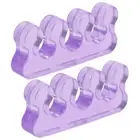 2 Pcs Toe Separator Purple Silica Gel Toe Stretchers Bunion Correctors For B SD3
