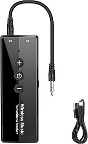 Bluetooth 5.3 Transmitter 3-in-1, Portable Wireless Rechargeable Transmitter Adapter for TV, Stereo Audio Receiver for Car Stereo System