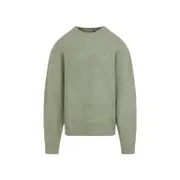 [Carhartt Wip] Carhartt Wip-Tangled Brass Green Curtis Sweater-Uomo M STAND