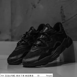 Adidas Originals Ozweego 黑 全黑 網布 透氣 拼接 慢跑鞋 運動鞋 EE6999