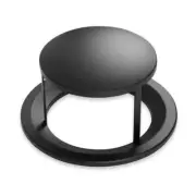 Alpine Industries Trash Can Lid Durable Round Alpine Heavy-Duty Metal Black