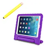 StylePro, iPad 10.2 or 10.5 EVA Kids Case with Kids Stylus, purple.