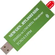 TV Stick Receiver Sunzimeng USB2.0 Adapter RTL-SDR RTL2832U + R820T2+ 1Ppm TCXO TV Tuner Stick Receiver (Green) (Color : Green)
