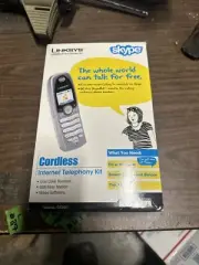 Linksys CIT200 Cordless Skype Phone with Handset & Charging Base Sealed