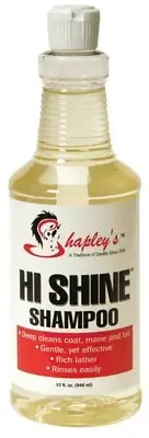 Shapley's Hi Shine Shampoo for Horses Formulated for easy gentle cleaning 32oz