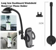Universal Long Arm Phone Holder in Car DashBoard Windscreen Air Vent Mount