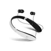 Wireless Sports Bluetooth Headset Neck-mounted Running Music Headset - WHITE