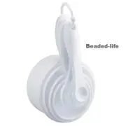 8 Pcs Easy Pour Measuring Cups Spoons Set White Easy Cooking BPA-Free Plastic